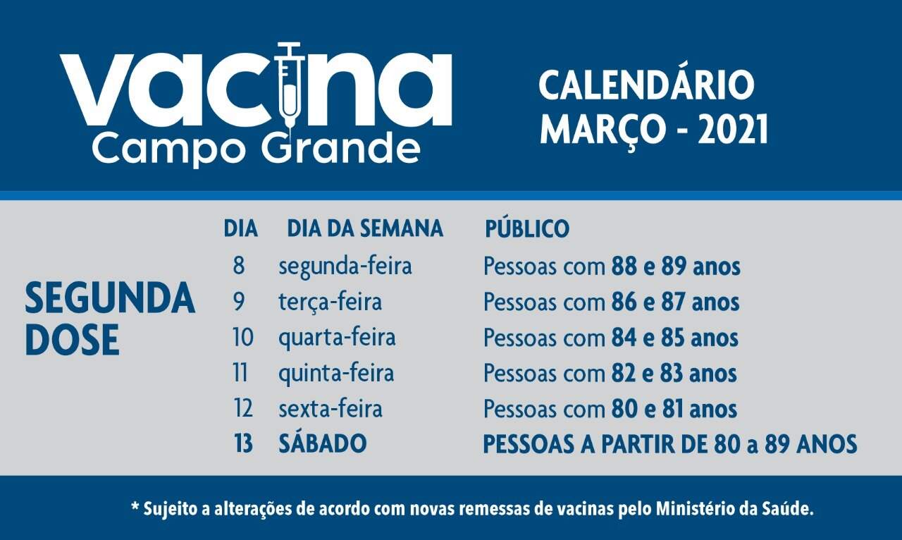Vacina&ccedil;&atilde;o segue na Capital apenas para 2&ordf; dose